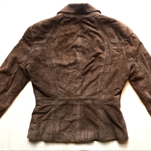 Elements by Vakko Brown suede blazer. - Picture 4 of 9